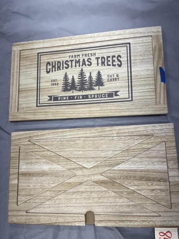 Christmas Tree Base Box 2pcs folding @ 11"x20"