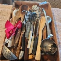 Vintage Kitchen Utensils - Wood Spoons,