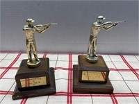 2 GUN CLUB TROPHIES 1965