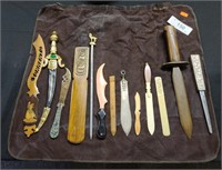 Antique letter opener collection