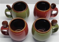 Set of Coffee Mugs w/ Stir Spoons
