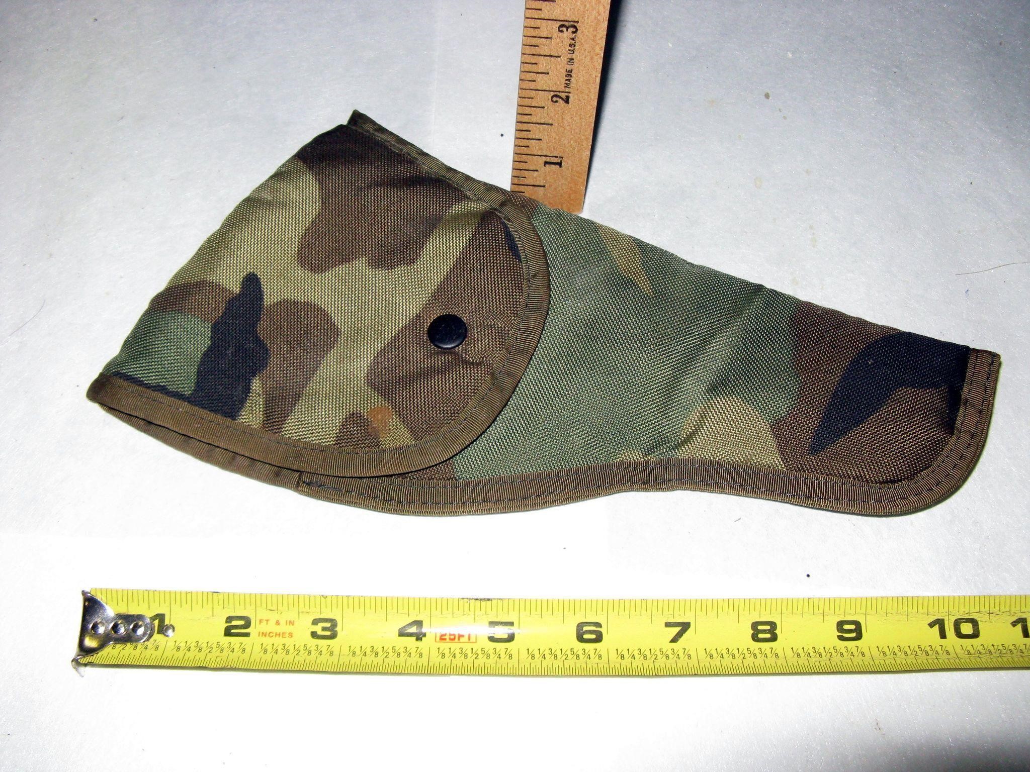 Camo Pistol Gun Sheath w/Belt Loop