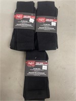 Three pairs of Rawlings Baseball Pro Tube Socks.