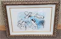 Framed Marc Chagall Lithograph