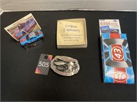 Richard Petty Belt Buckle #396, Cards & Car