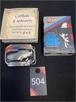 Richard Petty Belt Buckle #506 & Cards