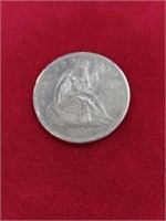 1861 O Half Dollar Coin-Has Scratch