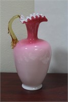 An Antique/Vintage Victorian Peachblown Pitcher