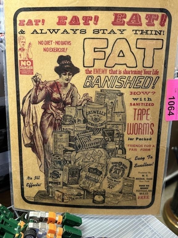 VTG EPHEMERA EAT EAT EAT & ALWAYS STAY FAT