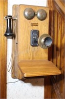 Antique Lawco Walnut Wall Telephone
