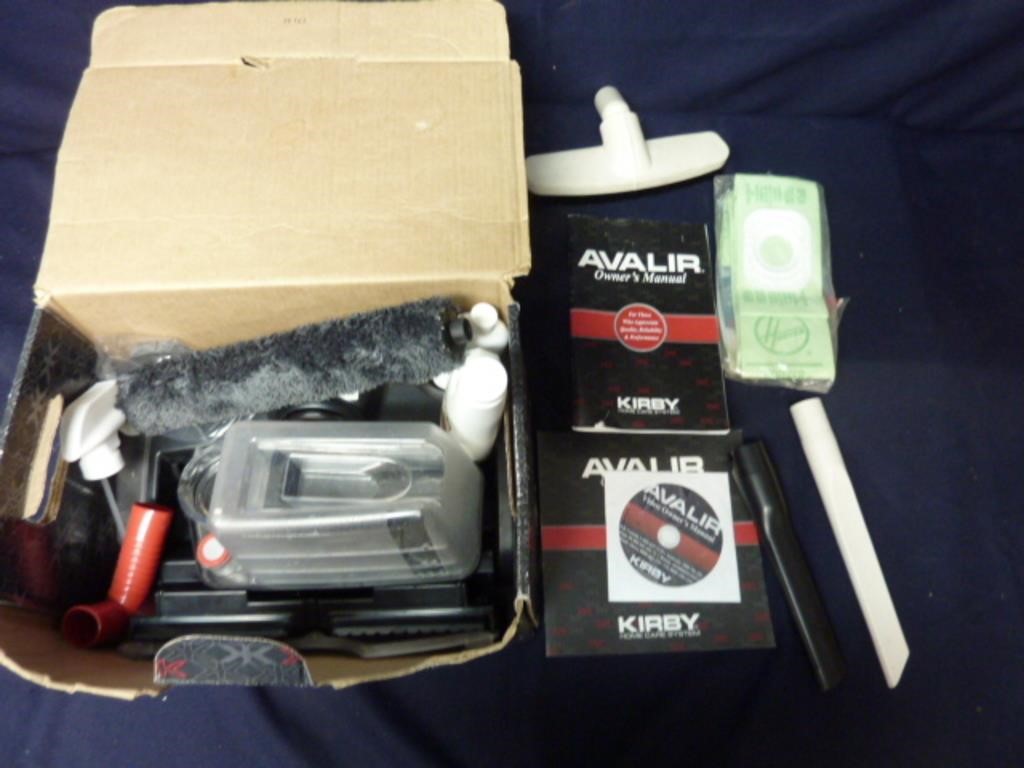 BOX OF VACUUM CLEANING SUPPLIES AND ACCESSORIES