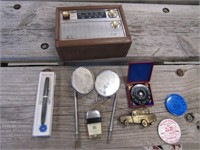 mirrors,radio,lighter &items