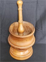 Vintage wood mortar & pestle