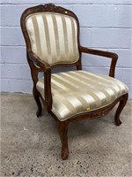 Mahogany Framed Upholstered Arm Chair