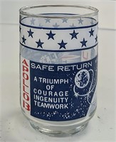 Vtg. NASA Apollo 13 "Safe Return" Glass