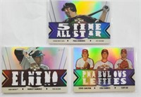 3 2012 Topps Triple Threads Numbered Patch Cards