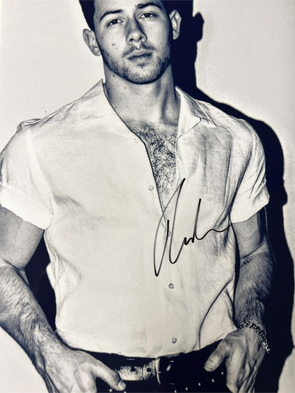 Nick Jonas signed photo