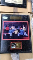 30 YR STAR TREK COMMEMORATION PLAQUE W STAMP