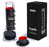 ($69) MIAMIO - 2.5 oz Espresso Cup Set