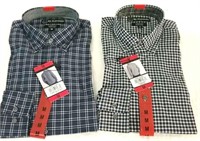 (2) Med Men's Dress Shirts - BC Clothing