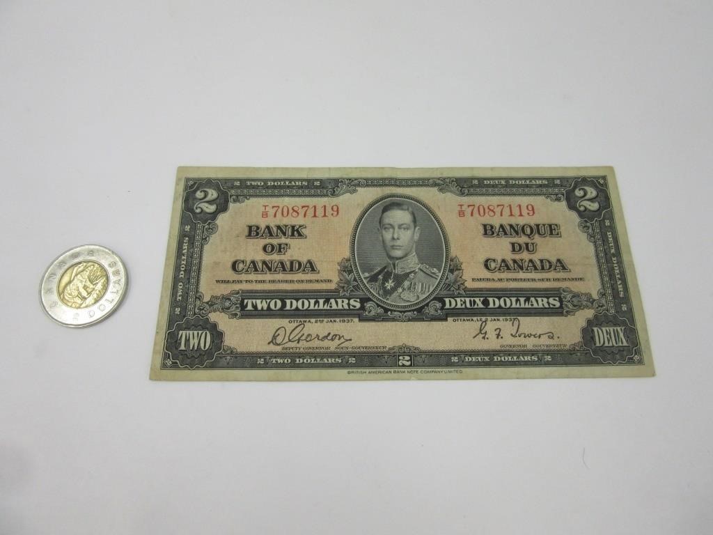 Billet 2$ Canada 1937