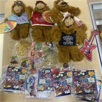 LOT OF VINTAGE BURGER KING ALF TOYS