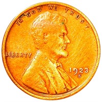 1923-S Lincoln Wheat Penny LIGHTLY CIRCULATED
