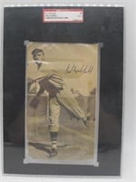 CARL HUBBELL SIGNED CUT PICTURE SGC GRADED AUTH