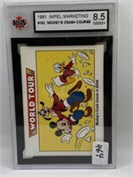 1991 DISNEY COLLECTOR CARD GRADED -8.5 NMM+  #182