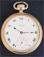 GOLD FILLED WALTHAM POCKET WATCH