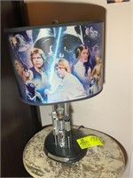 STAR WARS LAMP AND PLANT STAND 27 IN X 15 IN