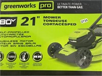 GREEN WORKS MOWER