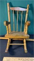 17" Tall Wooden Rocking Chair