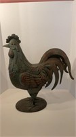 Tin indoor outdoor Rooster Statue