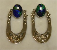 Carol Felley Azurite Earrings.