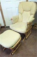 Nursery Glider Cream, Has Stains And Discolored