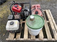 Trash Pump w/ Spare Engine & Fuel Cans