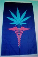 Medical Marijuana Flag 3ft X 5ft New