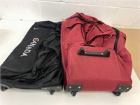 2 Large Duffle Bags Used On Wheels