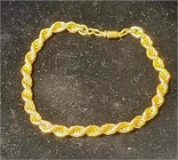 8" Gold Tone Bracelet