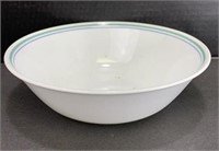 Bowl Corning Ceramic White Bue Stripe
