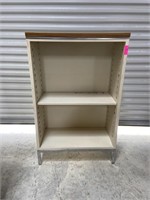Cream colored metal shelf 
48” x30” x14”