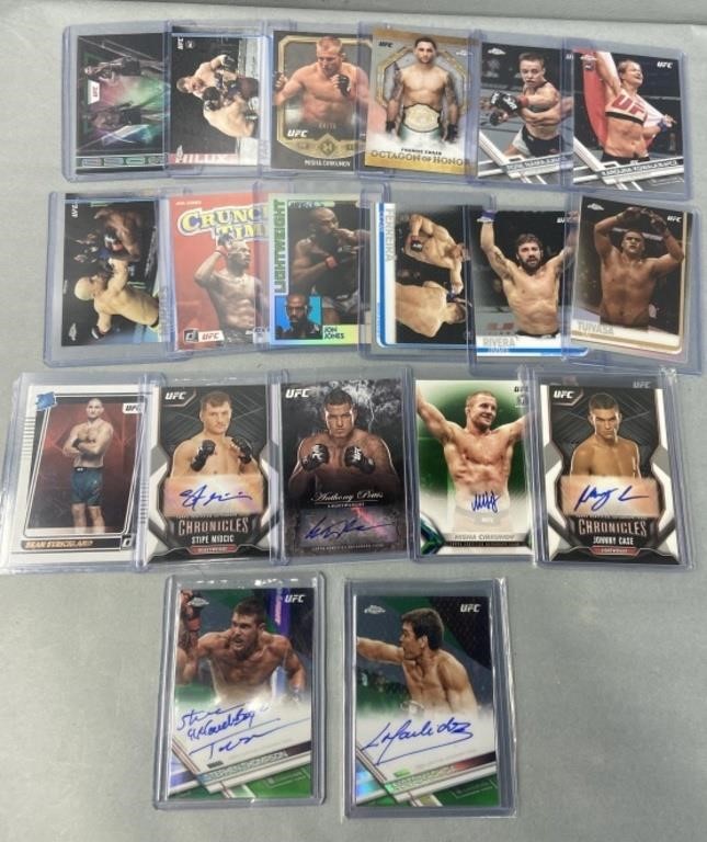 UFC Autographed Cards & Lot Collection