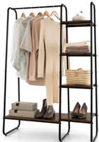 Retail$100 Clothes Rack w/Shelves