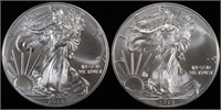 (2) 2014 AMERICAN SILVER EAGLES