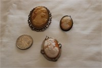 3- cameo broaches