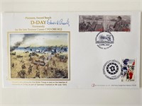 D-Day Normandy Signed 2004 First Day Cover