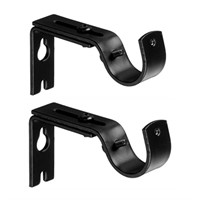 Adjustable Curtain Rod Brackets  2PCS  Wall Mounte