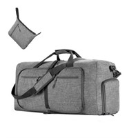XL  65L Gray Travel Duffle for Men  Foldable with