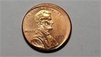 2000 Lincoln Cent Penny Error Coin Misstrike